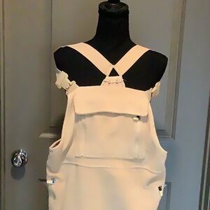 Light Camel colored Fleece feeling Women's Cozy Winter Jumpsuit Size US Medium.